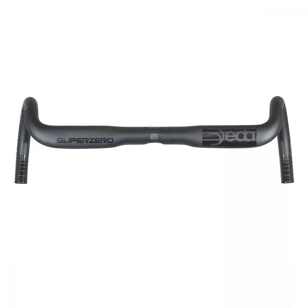 Deda Elementi Lenker Superzero Gravel DCR Alu 46 Zentimeter polish on black - Gravellenker aus 7050 Aluminium, 16 Grad Flare, DCR …