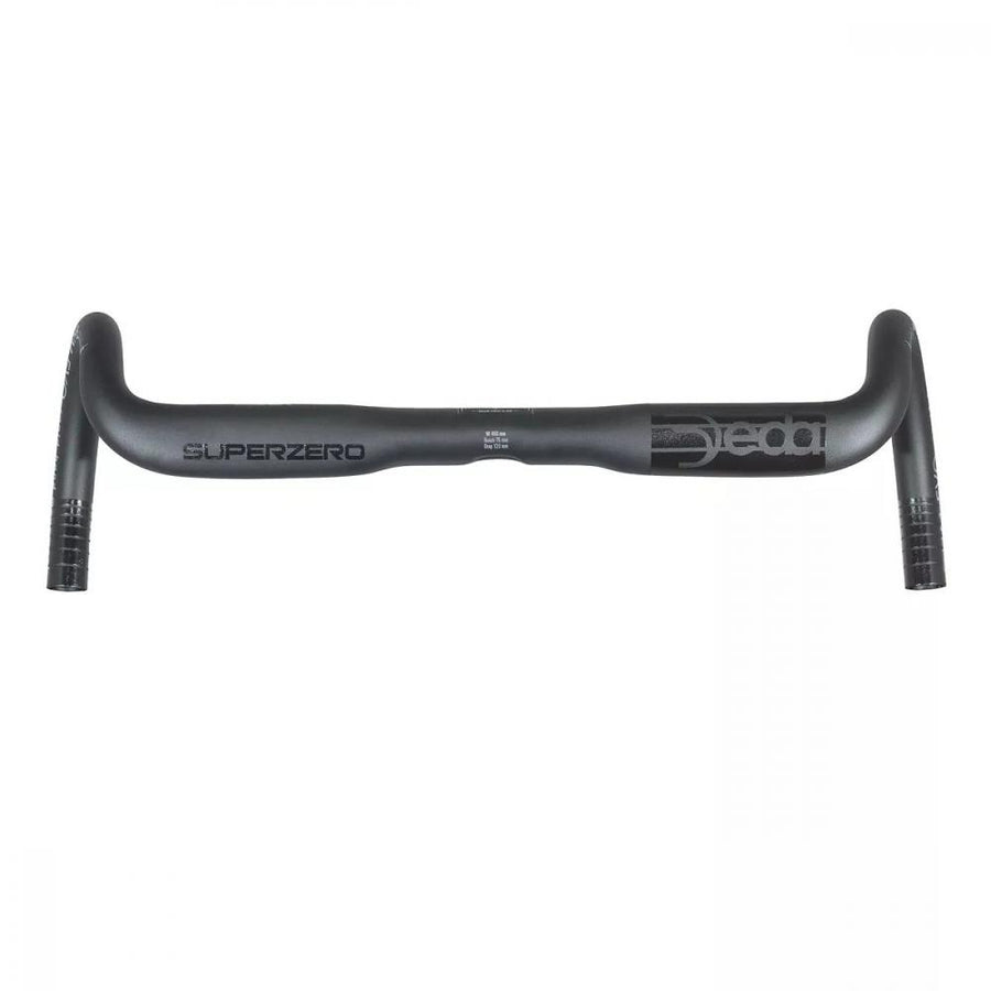 Deda Elementi Lenker Superzero Gravel DCR Alu 46 Zentimeter polish on black - Gravellenker aus 7050 Aluminium, 16 Grad Flare, DCR Kabelführung, RHM-EVO Form, Reach 75 Millimeter, Drop 120 Millimeter