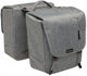 New Looxs Doppelpacktasche Nova Double MIK Grey 2×21L Grey - geräumige Fahrrad-Gepäckträgertaschen