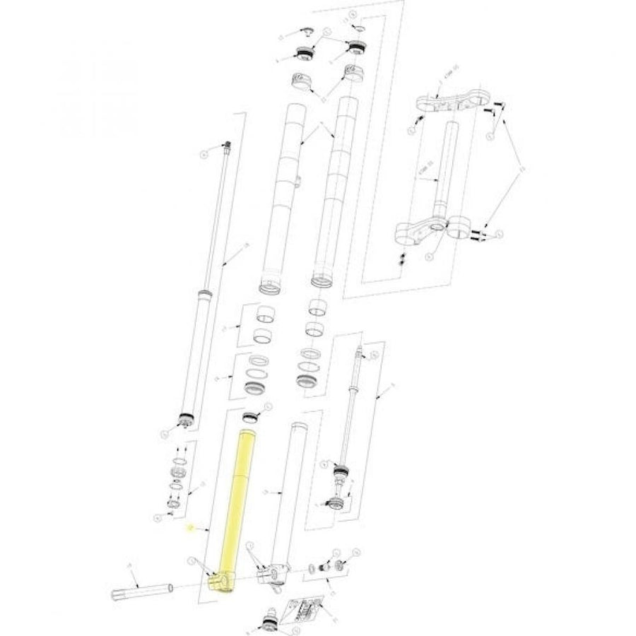 Manitou Standrohr Dorado Expert ab MY21 37 mm - moderne Ausführung für präzise Performance