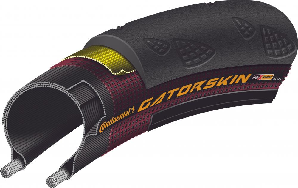 Continental Reifen Gatorskin 28x1.00 Zoll 25-622 schwarz DuraSkin