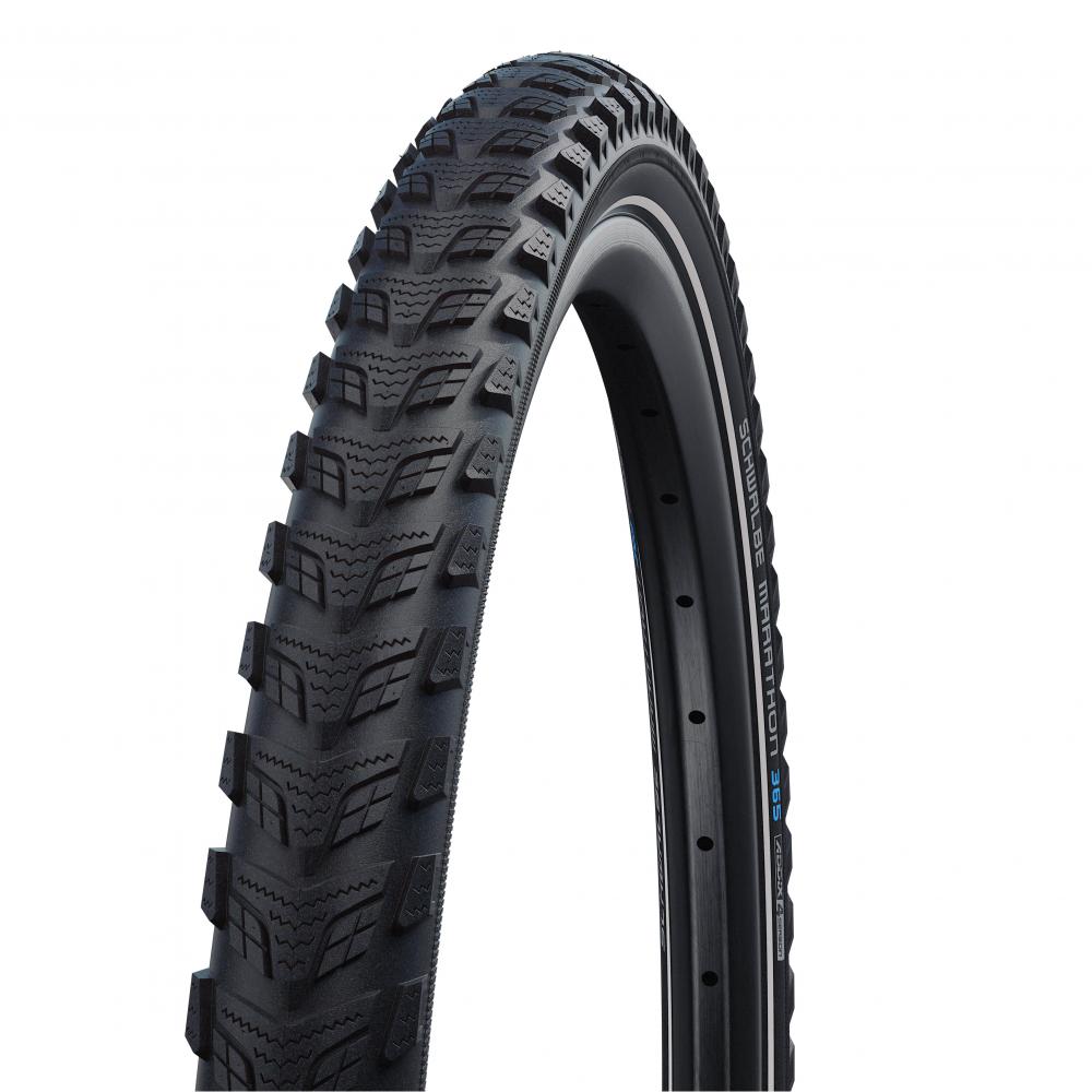 Schwalbe Marathon 365 28x1.50 (40-622) HS475 Drahtreifen - schwarz mit Reflexstreifen E-50 Addix 4Season GreenGuard
