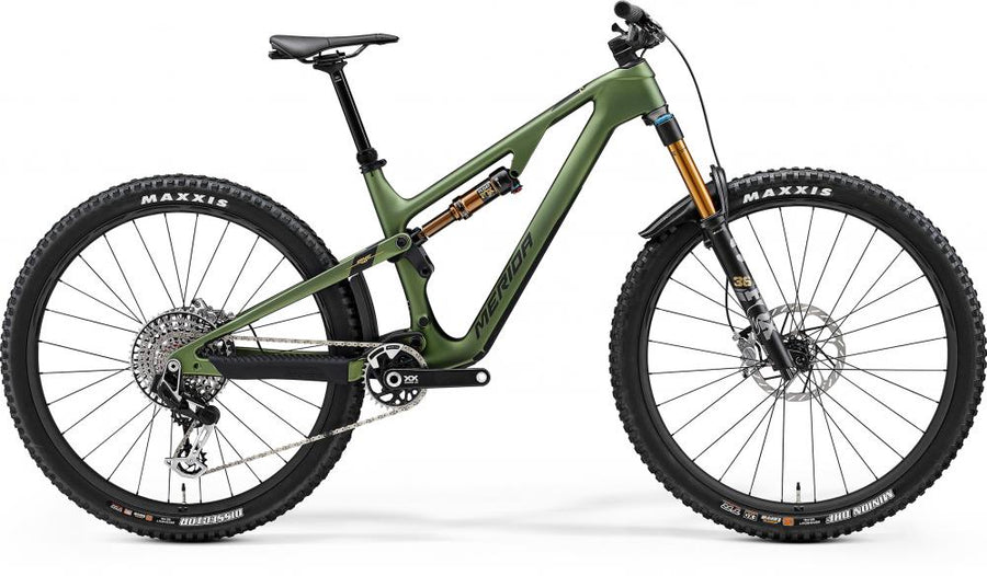 Merida ONE-FORTY 10K III2 XS grün/schwarz-gold - High-End Trailbike aktueller Stand der Technik