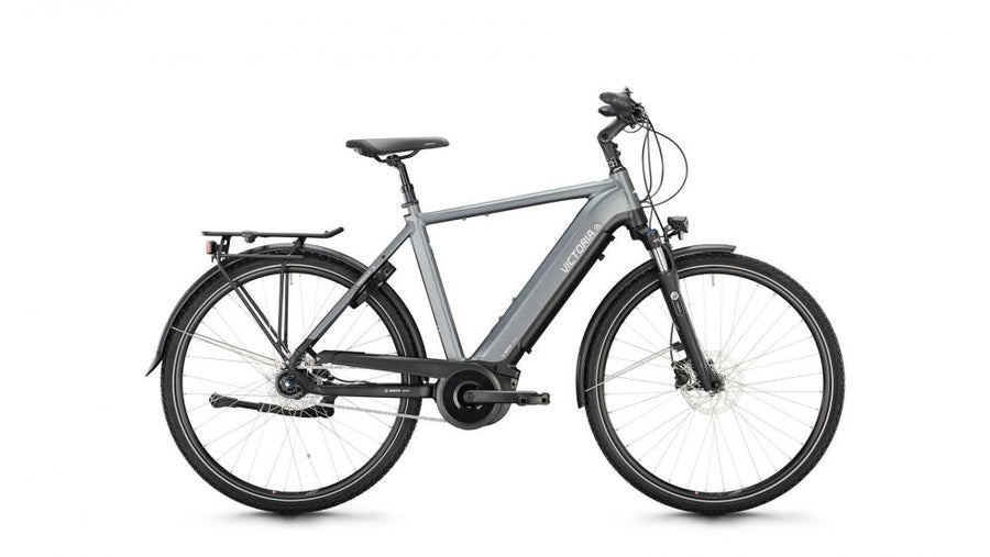 VICTORIA Elektro-Trekkingrad "TRESALO 11" (#1), Diamant, 28", carbonite grey matt, 7-Gang SHIMANO "Nexus" Leerlauf, 50cm