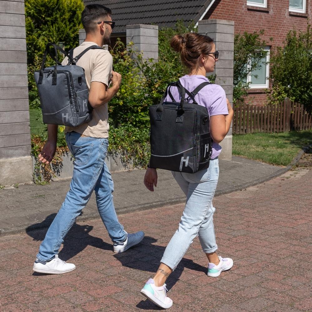 Haberland Bike-Rucksack More Than Work anthrazit - vielseitige Gepäckträger-Tasche und Rucksack