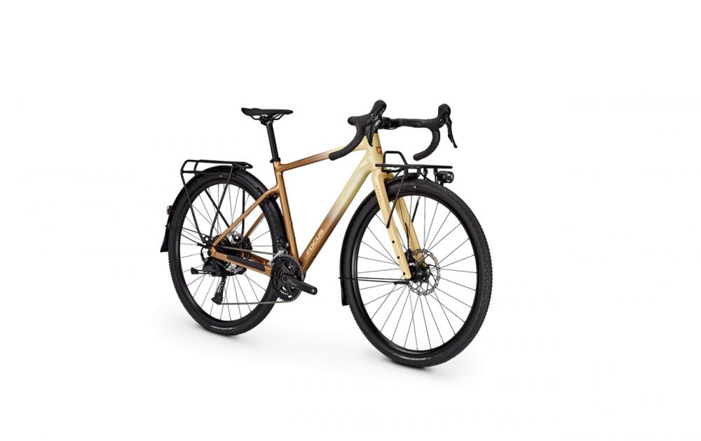 Focus ATLAS 6.8 EQP Gravelbike 28 Zoll Diamant XL - Aluminium, Carbon-Gabel, Shimano Cues 2x10, Licht, Schutzbleche, braun
