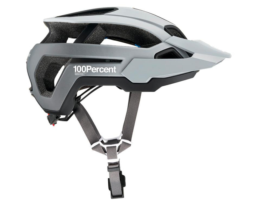 100% Altec helmet w/Fidlock S/M Grey Fade - leichter All-Mountain-Helm mit SmartShock