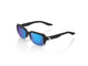 100% Rideley - Mirror Lens unis Soft Tact Fade Black - leichte Performance-Sportbrille