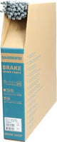 SHIMANO 100 Stück. Bremszug MTB Stahl Bremszug - Großpackung für Werkstatt und Service