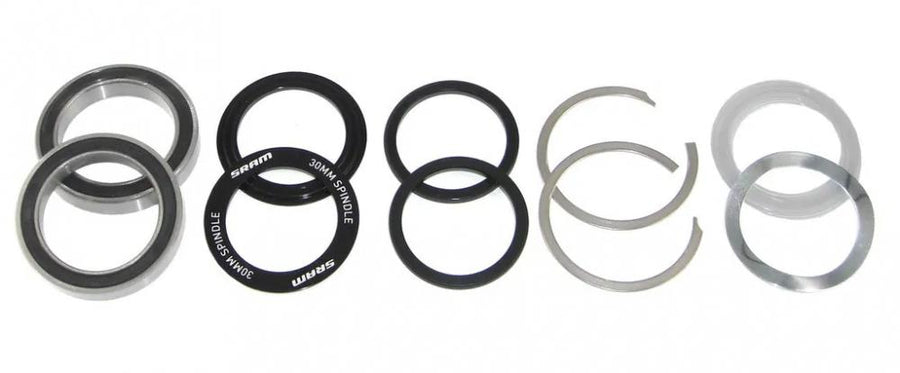 Truvativ SRAM BB30 Innenlager Set 68/73mm: Lager, Spacer, Wellring. Leicht und steif für Fahrradrahmen.