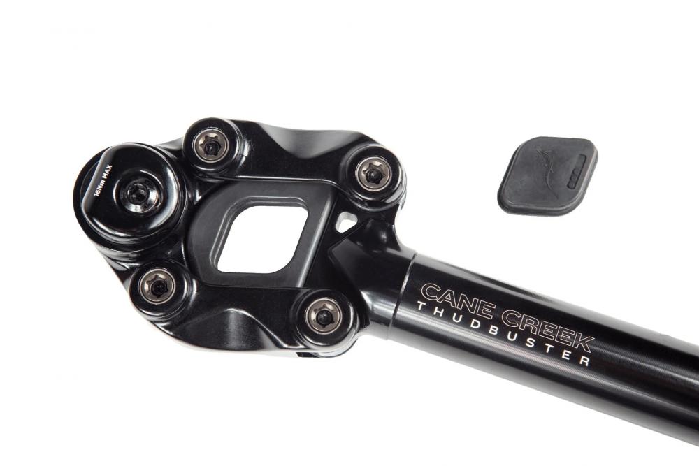 Cane Creek Thudbuster G4 ST Parallelogramm-Sattelstütze, schwarz, 50mm Federweg, E-Bike geeignet.