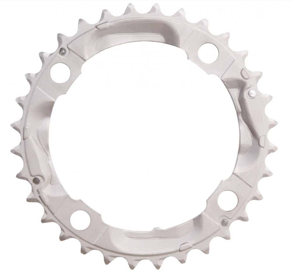 Kettenblatt Deore Fc-m590, 32 Zähne, 4-arm, 104 Mm Lochkreis, 9-fach, Stahl, Schwarz, Mtb/trekking-kompatibel, Langlebig, Für Fc-m590/591