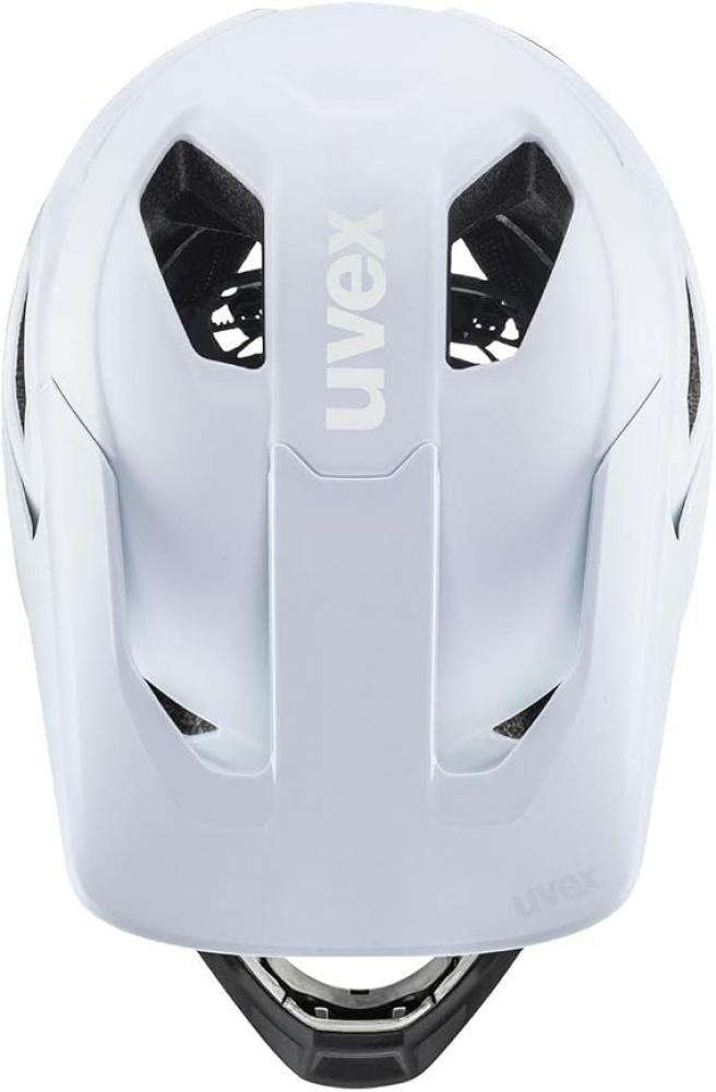 uvex revolt - leichter MTB-Helm - abnehmbarer Kinnschutz - 16 Belüftungen - Monomatic-Verschluss - FlexShield - cloud-black matt - 57-61 cm