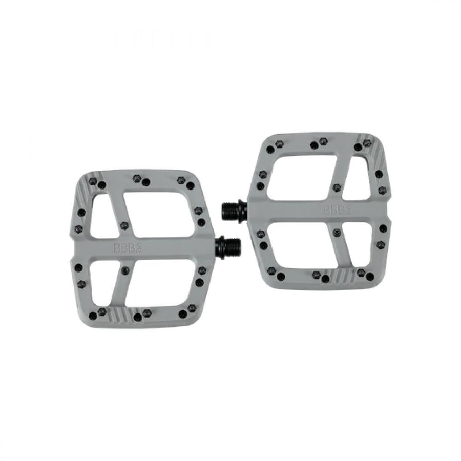 BBB Cycling Pedale Decoder 100 x 110mm 100 matt - griffige Plattformpedale für Kontrolle