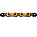 KMC X11SL Ti-N 11-fach Fahrradkette gold/schwarz, Hohlbolzen, wachsiert, leicht.