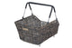Basil Gepäckträgerkorb Cento Rattan Look Gepäckträgerkorb 22 Liter - braun - wetterfest Multi-System (i-Rack / Racktime / Carrymore / Soft-Grip)