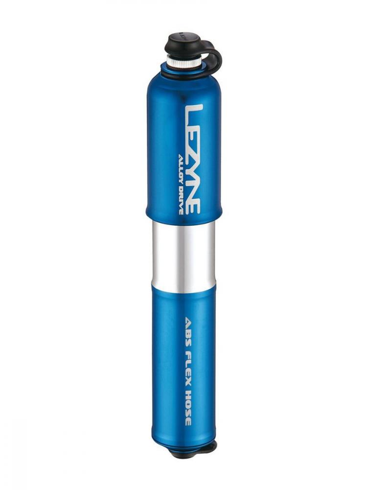 Lezyne Alloy Drive S Minipumpe - Blau, 6,2 bar