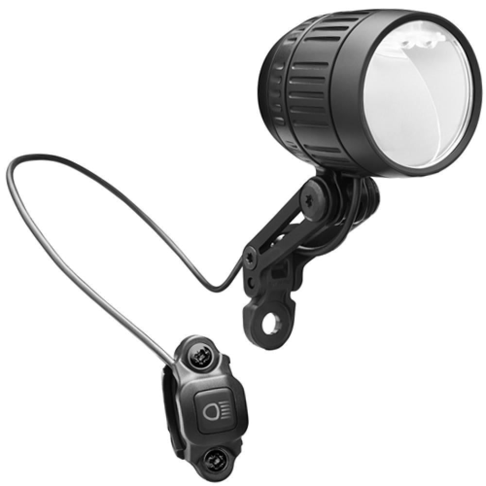 Busch + Müller Lumotec IQ-XM LED E-Bike-Scheinwerfer schwarz StVZO mit externer Steuerung.
