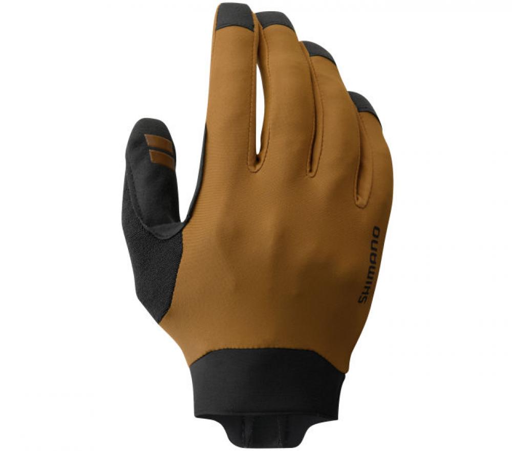 SHIMANO Enduro Gloves Sand Brown XL Handschuhe - leichter Langfinger-MTB-Handschuh