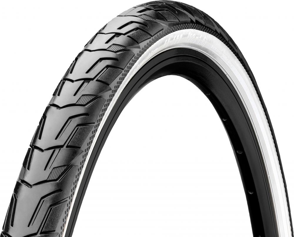 Continental Ride City 28x1.60\" (42-622) Drahtreifen, schwarz/weiß, Reflex, E-25, mit EXTRA PunctureBelt