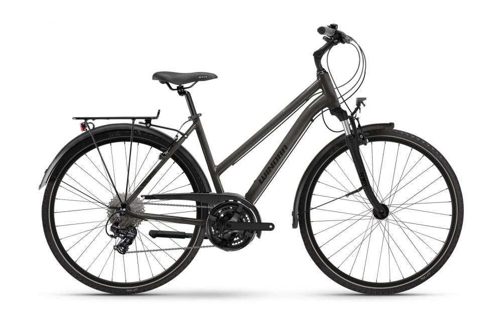 Winora Domingo X21 Mid Trekkingrad 28 Zoll 21-Gang Shimano Tourney TX800 Stahlfedergabel 45 Millimeter urban slope light glossy 52 Zentimeter