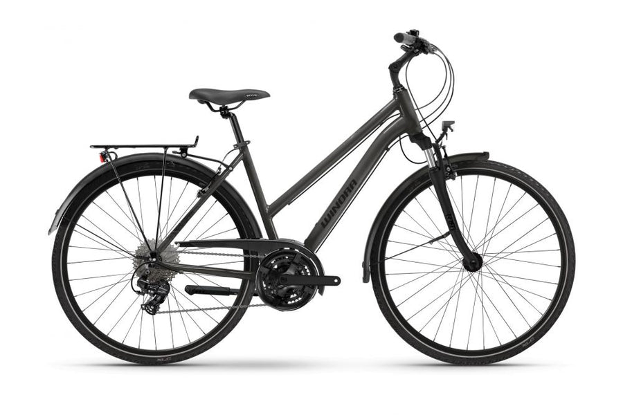Winora Domingo X21 Mid Trekkingrad 28 Zoll 21-Gang Shimano Tourney TX800 Stahlfedergabel 45 Millimeter urban slope light glossy 52 Zentimeter