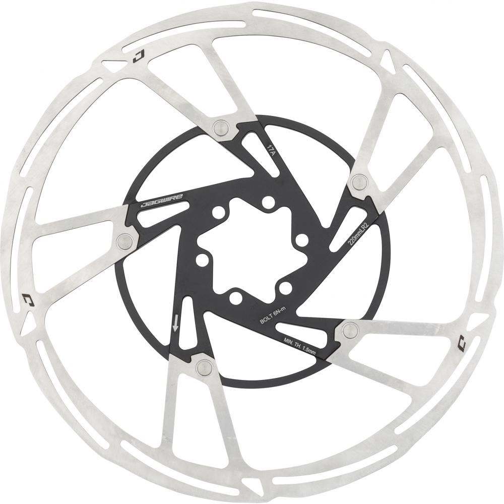 Jagwire Bremsscheibe Pro LR2 6-Loch 220 mm Silber - maximale Bremsperformance