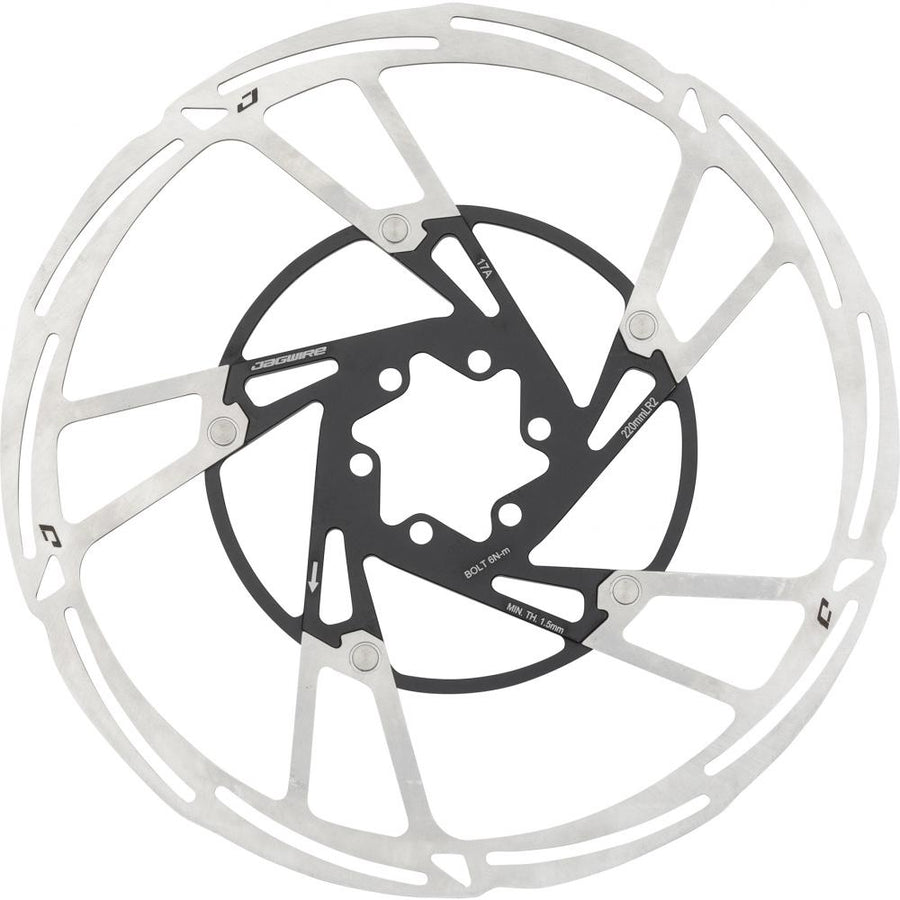 Jagwire Bremsscheibe Pro LR2 6-Loch 220 mm Silber - maximale Bremsperformance