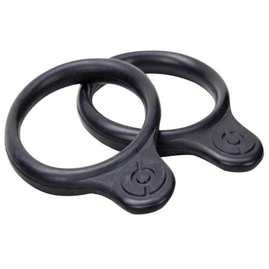 Supernova Airstream O-Ring Set für Fahrradbeleuchtung, zwei schwarze Gummi-O-Ringe.