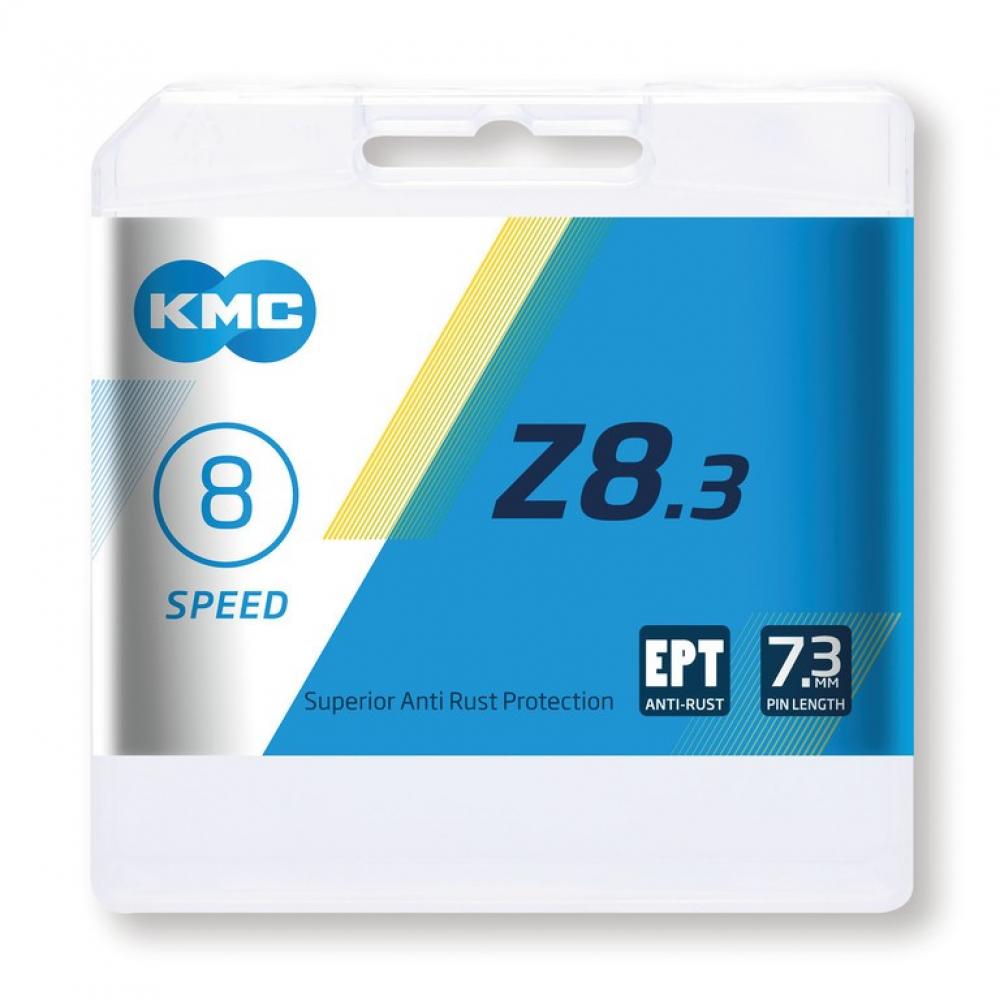 KMC Z8.3 EPT 8s Kette 114 Glieder silber - langlebige Schaltungskette neueste Version