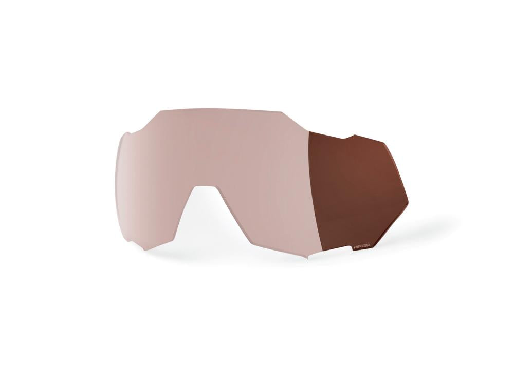 100% Speedtrap HiPER Mirror Replacement Lens unis Crimson Silver - kontraststarke Ersatzscheibe