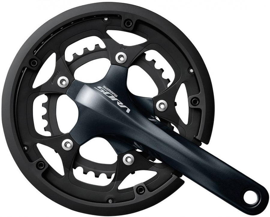 SHIMANO Kurbelgarnitur SORA FC-R3000 Kurbelgarnitur - 9-fach, 170 mm, 50-34 Zähne, 34 Zähne, Schwarz