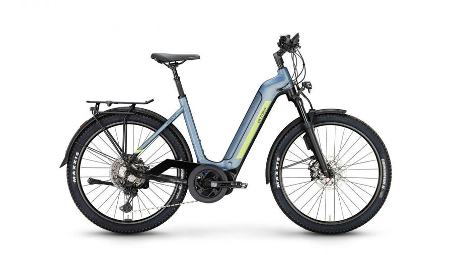 VICTORIA Elektro-SUV "AVYON 12" (#1), Wave, 27,5", smokey silver, 1x11-Gang SHIMANO "Deore XT", 56cm
