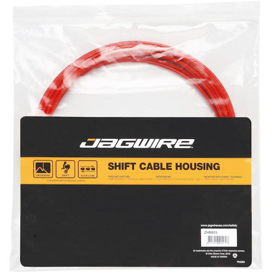 Jagwire LEX-SL Schaltzugaußenhülle Ø 4 mm x 10 m Rot - präzise Schaltperformance