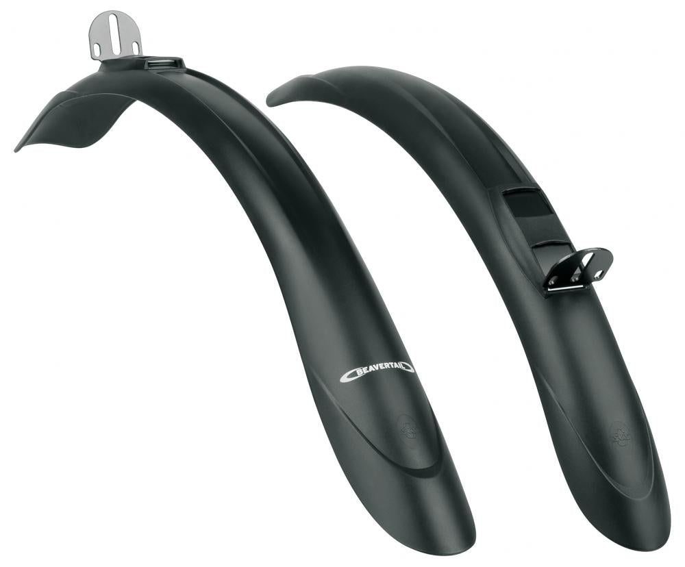 SKS Schutzblech-Set Beavertail für 26-28 Zoll Räder - robust, wetterfest und mit optimaler Passform. Ideal für Sport- und Citybikes, einfache Montage