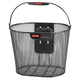 KLICKfix Fahrradkorb Oval Plus hoch schwarz 25x36x27 cm