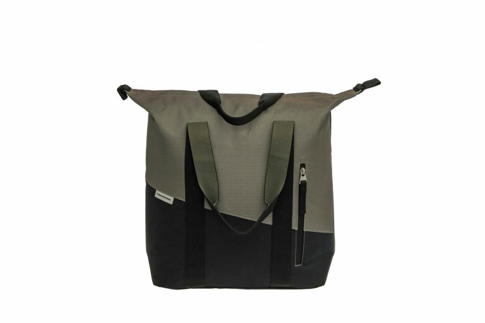 New Looxs Radtasche Oslo Kota Black/Green 18L Black - vielseitiger Fahrrad-Shopper