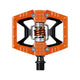 Crankbrothers Double Shot 2 Hybrid-Pedal orange-schwarz