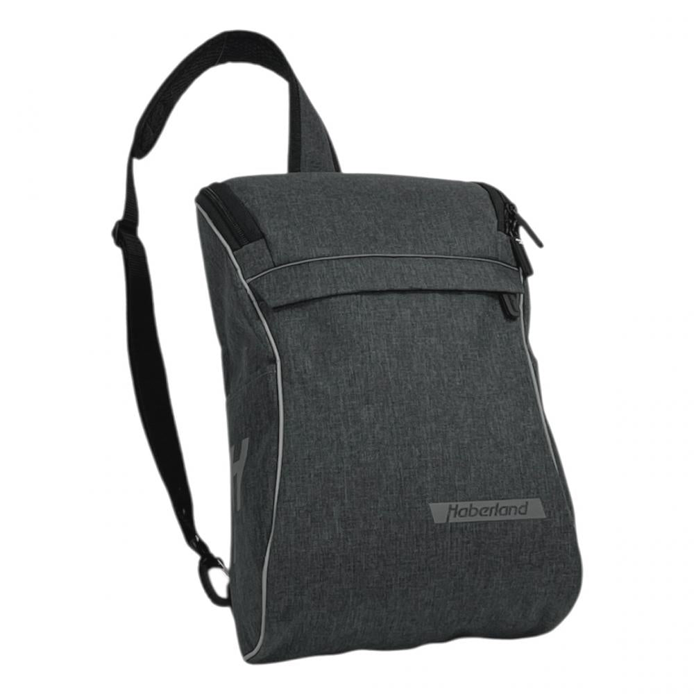 Haberland Lenkertasche Slingbag für KLICKfix anthrazit/reflex - praktische Bike-Umhängetasche