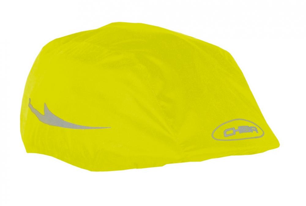CHIBA Helmet Raincover Pro - wasserdichte, atmungsaktive Helm-Regenhaube neongelb EG