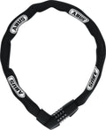 ABUS Tresor 1385/110 Kettenschloss - 7 mm Vierkantstahl, 110 cm, Zahlencode, Sicherheitslevel 7, schwarz