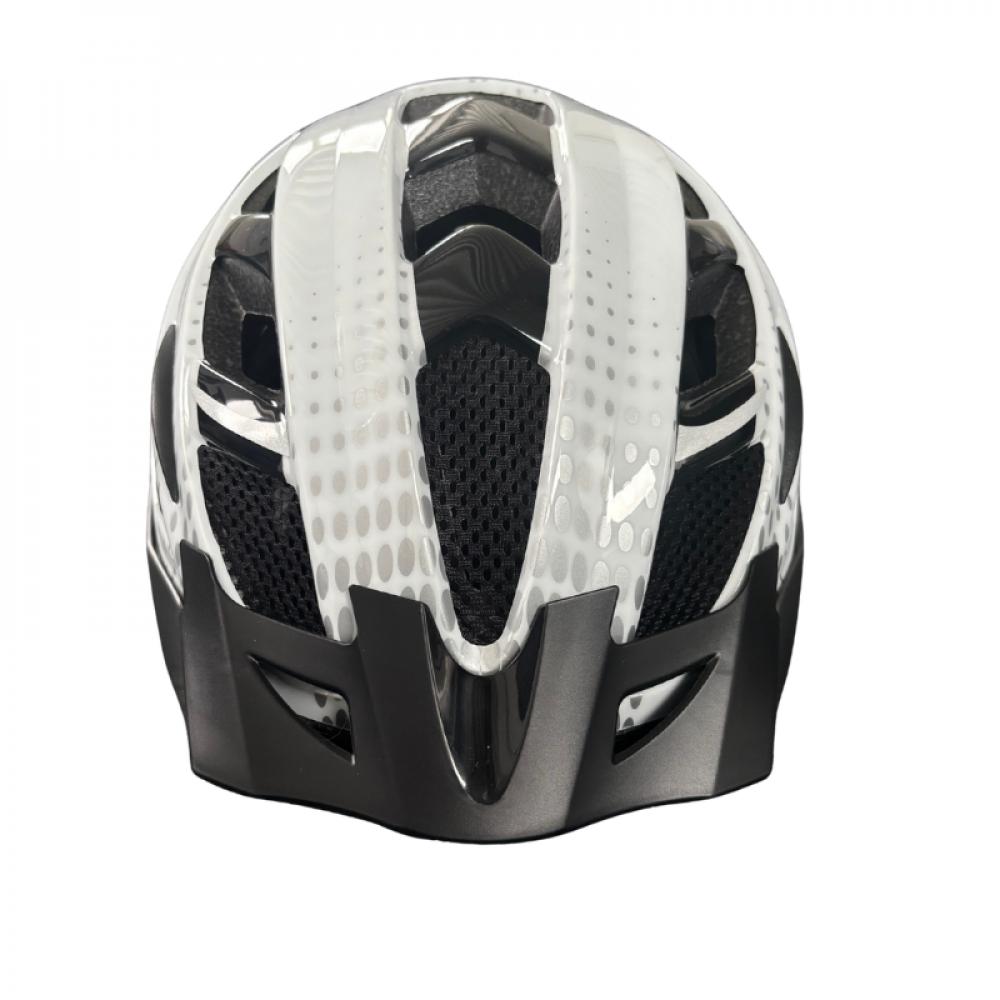 Retoure: FISCHER Urban Fahrradhelm S/M 5259 cm Weiß/Schwarz mit Visor & LED-Beleuchtung