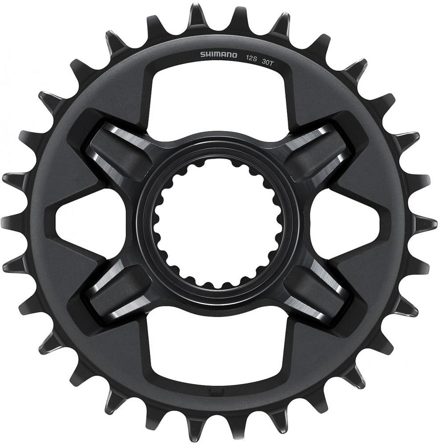 SHIMANO DEORE XT 30T Kettenblatt, schwarz, für effizienten 12-fach MTB-Antrieb.