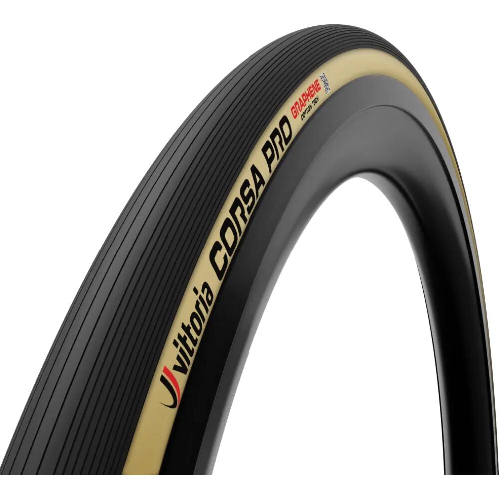 Vittoria Corsa Pro 28 Zoll (29-622) TLR wide 29 tan-black - Tubeless Rennradreifen mit Top-Grip