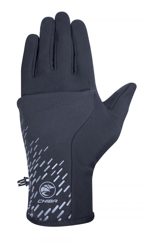 CHIBA All Weather Overflap - Fahrradhandschuhe XL schwarz, winddicht & wasserabweisend