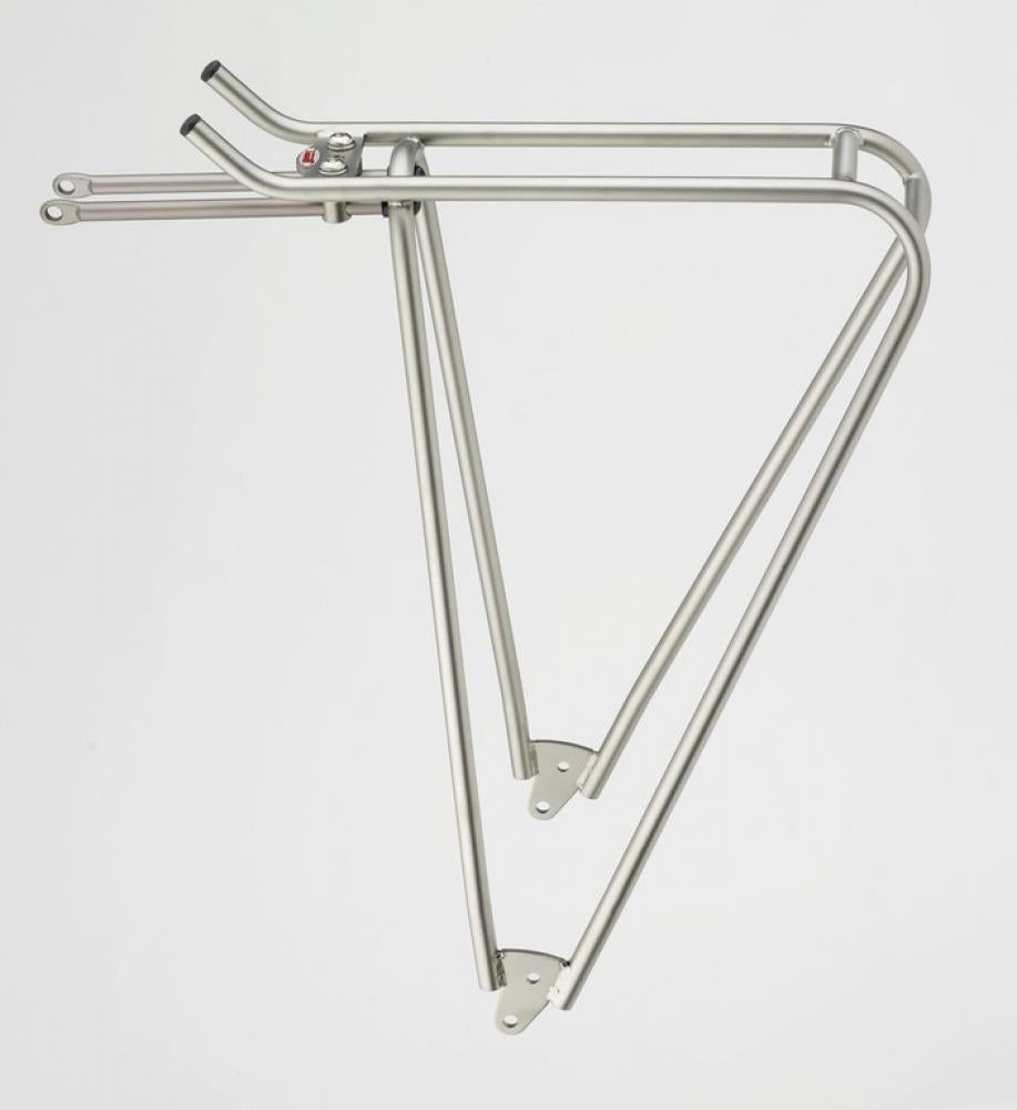 Tubus Gepäckträger AIRY 26-28 Zoll silber - ultraleichter Titan-Fahrradgepäckträger