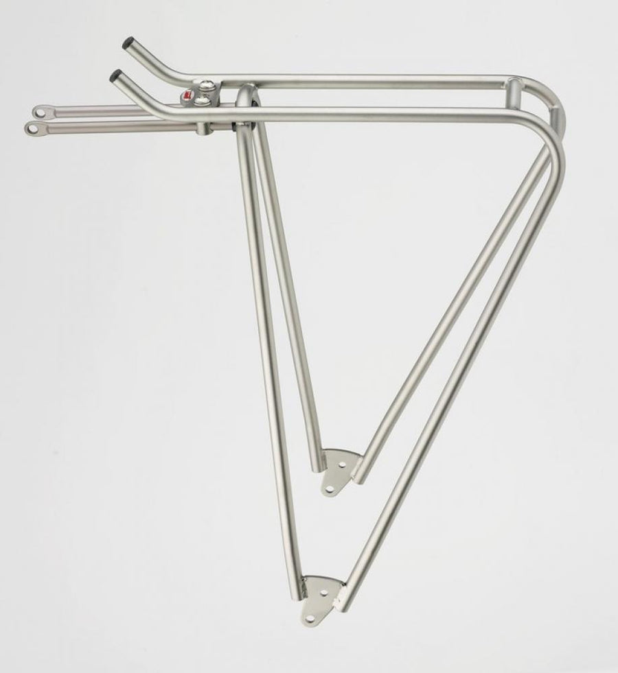 Tubus Gepäckträger AIRY 26-28 Zoll silber - ultraleichter Titan-Fahrradgepäckträger