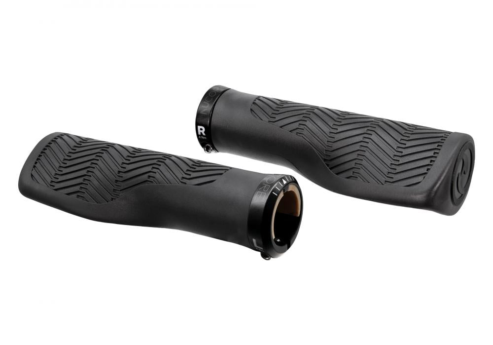 HERRMANS Nucore Tour Wave Lenkergriffe 130 mm Ø 22 mm Schwarz