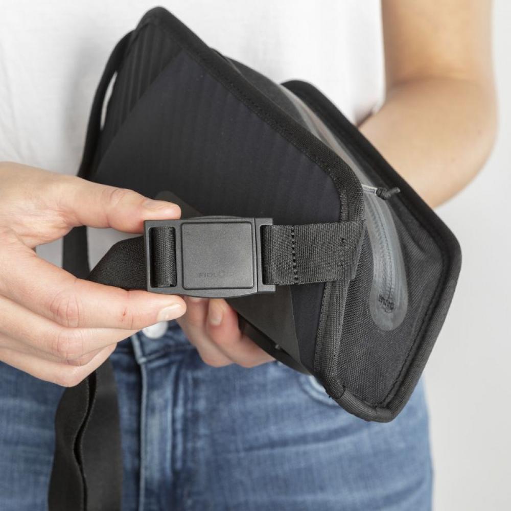 Fidlock TWIST Essential Bag M mit Bike Base  1,1 Liter spritzwassergeschützte Rahmentasche, magnetische Befestigung, verstaubarer Schultergurt, optimiert für Rahmendreieck
