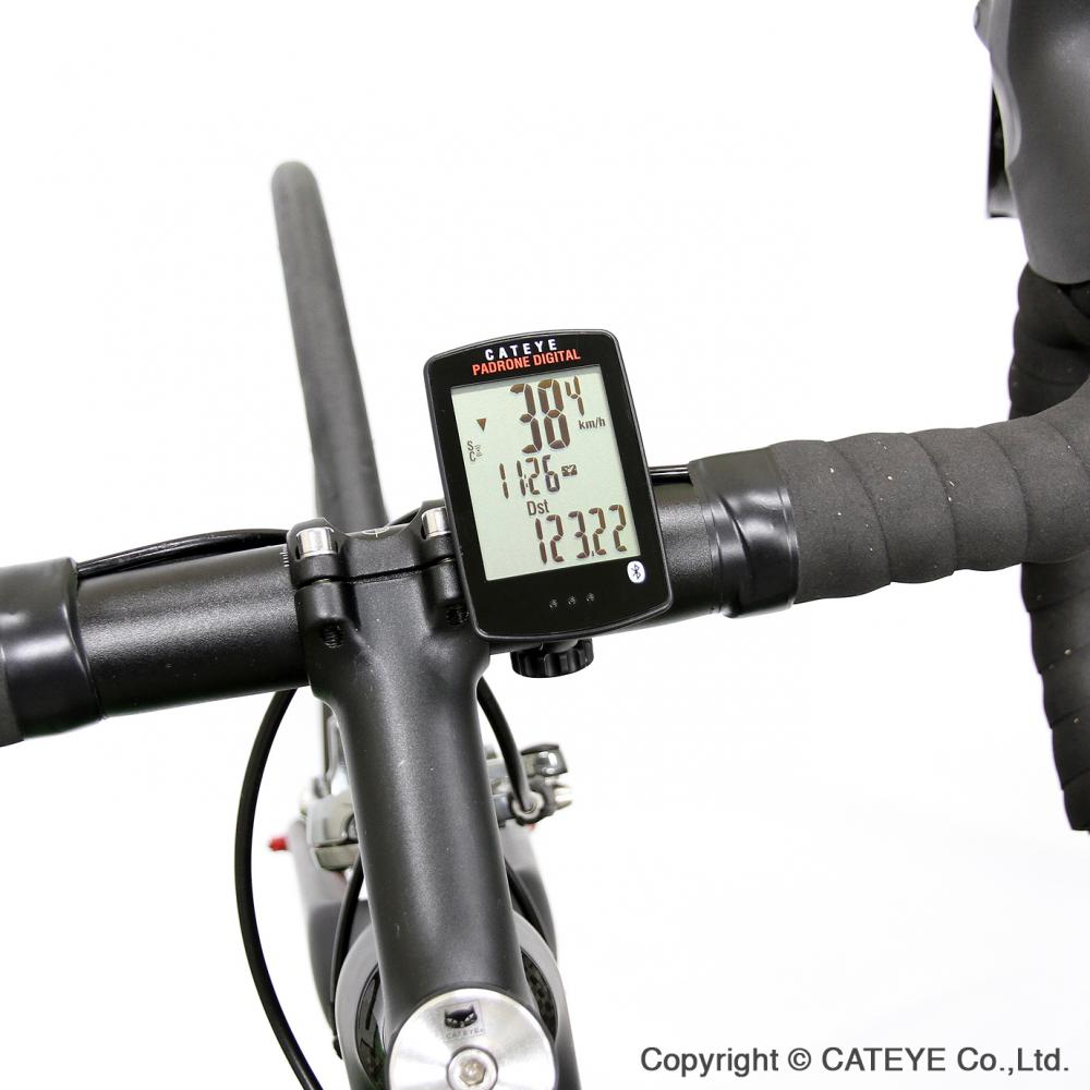 CATEYE Fahrradcomputer Padrone Digital Schwarz - großes Display & Bluetooth